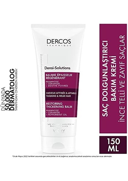 Vichy Dercos Densi Solutions Dolgunlaştırıcı Saç Kremi 200 ml
