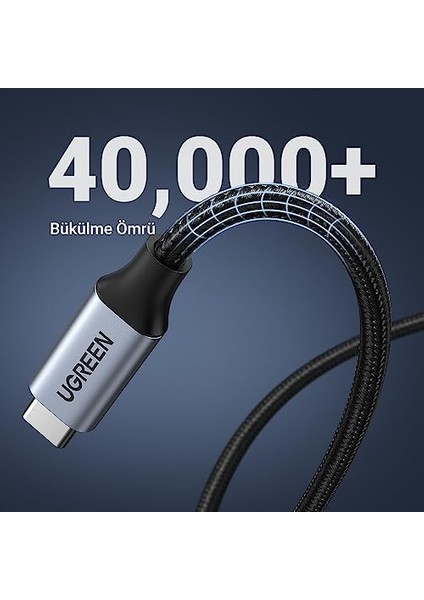 Gen2 100 W Thunderbolt 3 Type-C To Type-C Örgülü Uzatma Kablosu 1 Metre fiyatları
