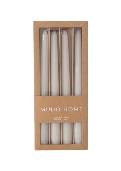 Concept 4lü Şamdan Mum Krem 25CM fiyatları