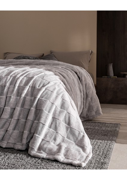 Vaporeux Tek Kişilik Welsoft Düz Battaniye - Gri fiyatları