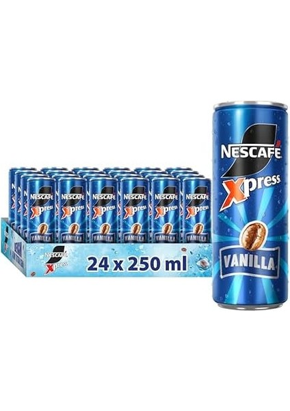 Nescafe Nestlé Xpress Vanilla Soğuk Kahve 24X250 ml
