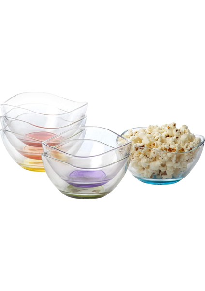 Vira Renkli Tabanlı 6'lı Orta Boy Kase