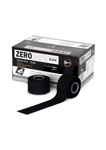 Zerotape 3,8cm x 10M Sporcu Tespit Bandı (Siyah)