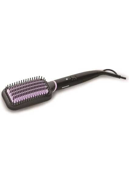 Philips Düzleştirici Tarak, Turmalin Seramik Kaplama, Thermoprotect Teknolojisi, Geniş Fırça, 2 Isı Ayarı, 1.8 M Dönebilen Kablo, Hızlı Isınma, Doğal Düzlük, BHH880/00