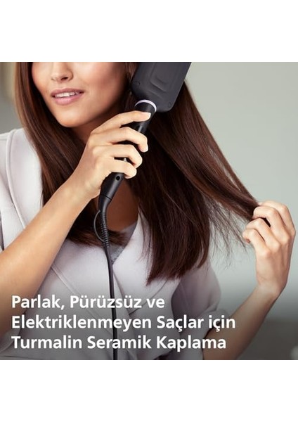 Philips Düzleştirici Tarak, Turmalin Seramik Kaplama, Thermoprotect Teknolojisi, Geniş Fırça, 2 Isı Ayarı, 1.8 M Dönebilen Kablo, Hızlı Isınma, Doğal Düzlük, BHH880/00 fiyatları