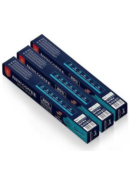 Nish Kahve Kapsül Kahve 10 Sport 3'lü Set Nespresso Uyumlu 30 Adet modelleri