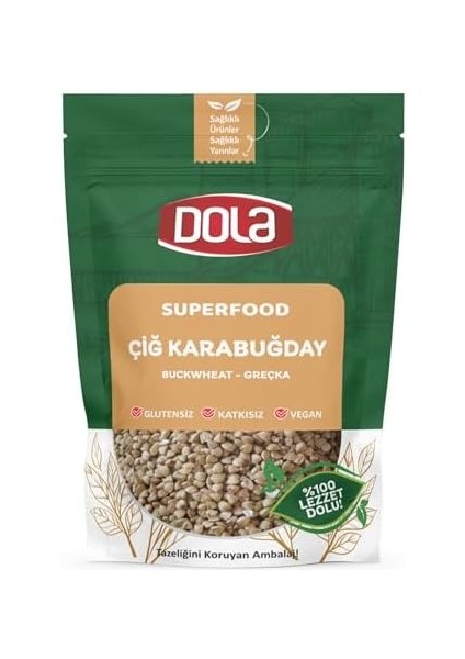 Dola Glutensiz Çiğ Karabuğday-Tane 400 gr