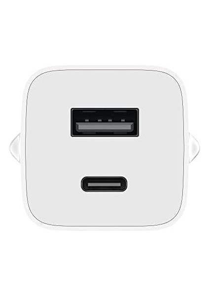 Mi 65 W Charger Usb-C + Usb-A Şarj Cihazı, Akıllı Telefon, Tablet, Dizüstü Bilgisayar Vb. Için. (65 Watt, Gan Teknolojisi, Evrensel Uyumluluk, Çoklu Korumalı Güvenlik Sistemi, Kompakt modelleri