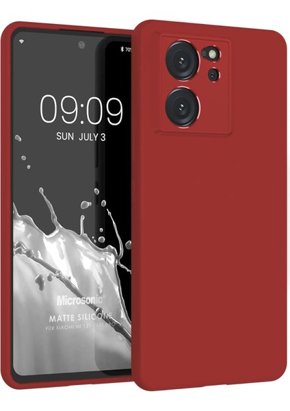 Silicone Mi 13T Pro Için Kılıf Kırmızı [mi 13T Pro ile Uyumlu Kılıf - Kırmızı]
