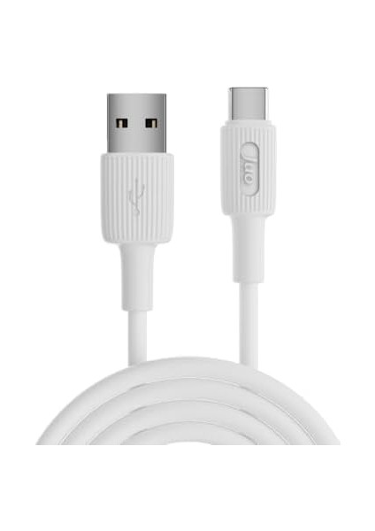 Juo 66W Usb-A To USB Type-C Silikon Hızlı Şarj ve Data Kablosu Beyaz 1 Metre modelleri