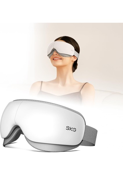 Skg ES500 Isıtmalı Göz Masaj Aleti – Bluetooth Destekli, Katlanabilir, Sessiz, 3 Kademeli Hava Basınçlı, Göz Altı Morluk ve Kırışıklık, Şakak Masajı, (Beyaz) modelleri