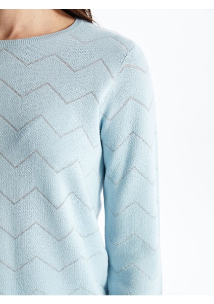 Yeni Sezon Bisiklet Yaka Desenli Kadın Triko Kazak fırsatları