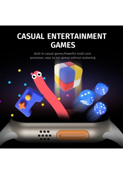 Hw8 Ultra Çift Kordon 49MM - Siri Nfc Bluetooth Arama Konuşma - Ios & Android Uyumlu Akıllı Saat fırsatları