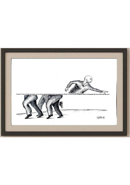 Cristian Topan 29X21CM Orijinal Karikatür Tablo