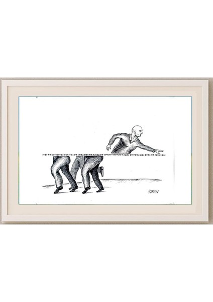 Cristian Topan 29X21CM Orijinal Karikatür Tablo fırsatları