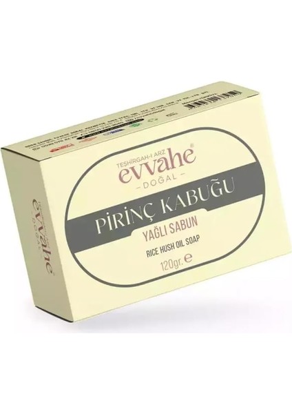 Evvahe Doğal Pirinç, Kabuğu, Yağlı, Sabun, 120GR.