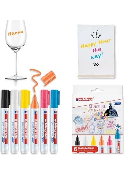 95 Cam - Yuvarlak Uç - 1,5-3mm - 6'lı Set Karışık Renkler fiyatları