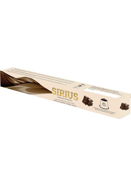 Sirius Premium Çikolata Aromalı Kapsül Kahve (Nespresso Uyumlu) - 10 Adet fiyatları