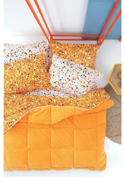 Terazzo Çift Kişilik Uyku Seti Sarı