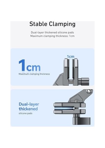 Motosiklet Cam Klipsi Kamera Montajı, Hızlı Bırakma Motosiklet Cam Kelepçesi Go Pro 13 12 11 10 9 8 Djı Osmo 360 Action 5 Pro 4 3, 360 X5 X4 ile Uyumlu Spor Eylem Kam modelleri