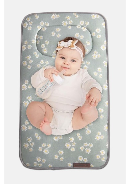 Rivaistanbul Papatya Desenli Yenidoğan Alt Açma Değiştirme Pedi Minderi Örtüsü fiyatları