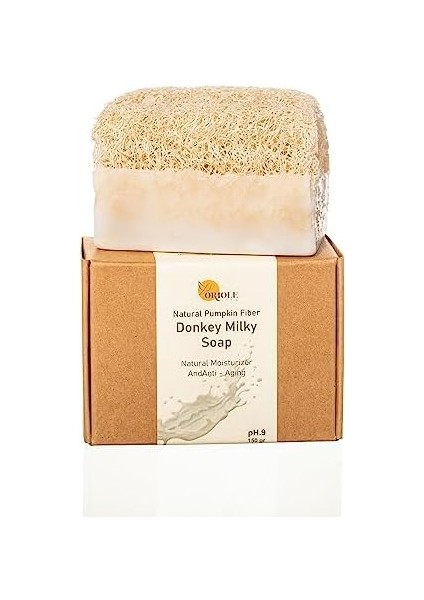Oriole Life Doğal Kabak Lifli Eşek Sütü Sabunu - Doğal Peeling Yapan Yumuşak Lif Kabağı, Nemlendirici, Besleyici Yüz ve Vücut Sabunu 150 Gr. modelleri