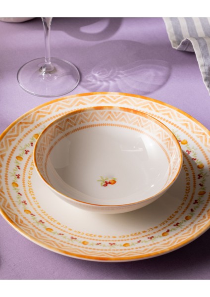 Carmen 6 Kişilik 24 Parça Yemek Takımı - Turuncu fırsatları