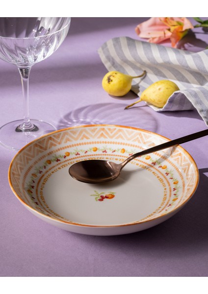 Carmen 6 Kişilik 24 Parça Yemek Takımı - Turuncu indirimleri