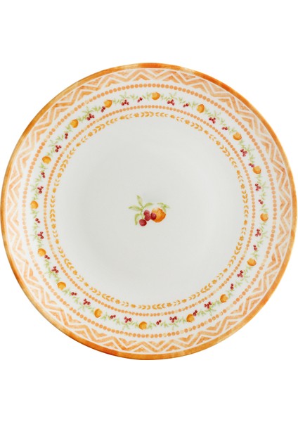 Carmen 6 Kişilik 24 Parça Yemek Takımı - Turuncu