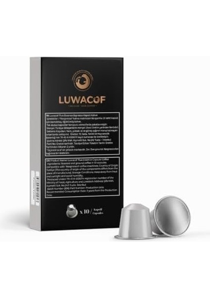 Luwacof Pure Essence Kapsül Kahve 10'lu (Nespresso Uyumlu) modelleri