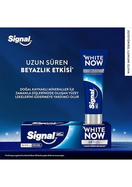 Signal White Now Diş Macunu Original Uzun Süren Beyazlık 75 ml
