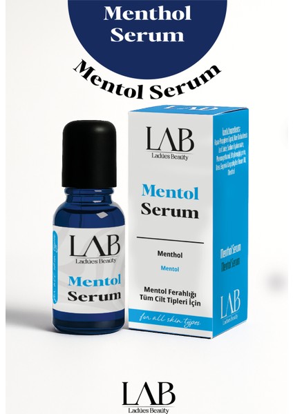 Lab Baş Boyun ve Alın Bölgelerinde Rahatlama Hissi Veren Ferahlatıcı Mentol Serum