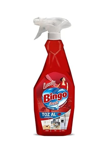 Bingo Fresh Anti Toz + Kalıcı Parfüm Yüzey Temizleyici (1 x 750 Ml)