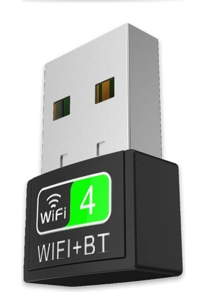 2 In1 Kablosuz Bt Wifi Dongle, Pc/dizüstü/masaüstü Için Çift Bantlı Bluetooth ve Wifi Adaptörü, Wifi Bluetooth Dongle (150 Mbps'ye Kadar, 4,2 Ghz)