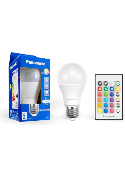 E27 LED Smart Uzaktan Kumandalı Lamba 9W Rgb