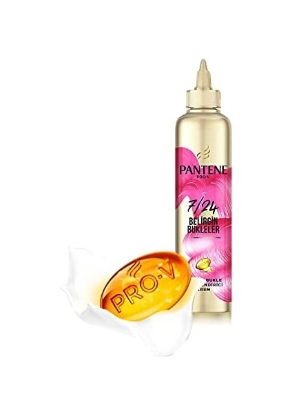 Pantene 7/24 Saç Bakım Kremi Anında Bukle Şekillendirici 300 ml