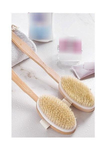 Mobee Banyo Peeling Duş Lifi Vücut Fırçası Sırt Kesesi Kuru Fırçalama At Kılı Selülit Giderici Ahşap 1450 fiyatları