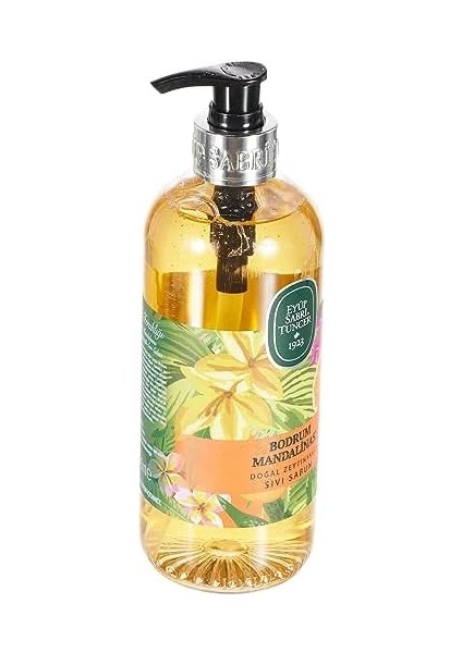 Eyüp Sabri Tuncer Doğal Zeytinyağlı Sıvı Sabun Bodrum Mandalinasi Pet Şişe (500 Ml)