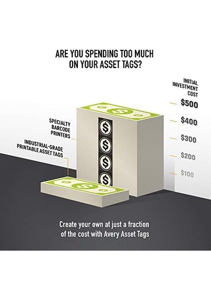 Metalik Varlık Etiketi Etiketleri, 1-1/4 x 2-3/4 Inç, Lazer Yazdırılabilir Etiketler, 112 Su Geçirmez Etiket (61528) modelleri