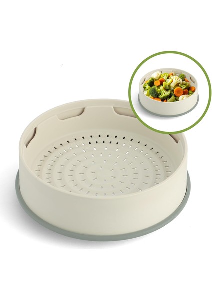 Steamy Krem 24 cm Buharda Pişirici