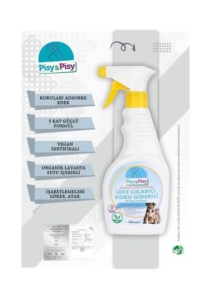 Pisy&pisy Leke Çıkarıcı ve Koku Giderici