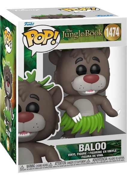Pop!: Tjb - Baloo ​ - Jungle Book - Figürü - Hediye Fikri - Resmi Ticari Ürünler - Çocuklar ve Yetişkinler Için Oyuncak - Film Hayranları - Için Model