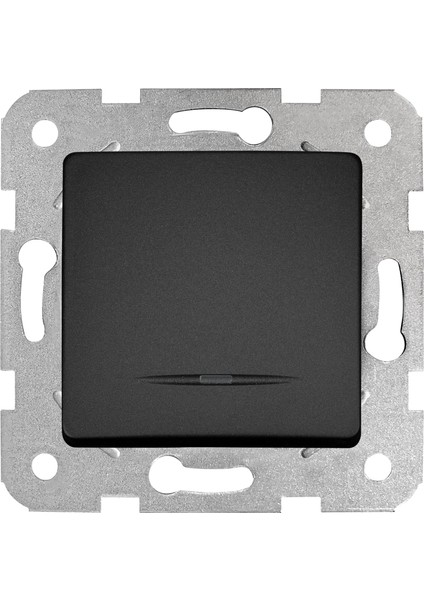 Linnera Life Gece Siyahı Işıklı Anahtar Çabuk Bağlantı Mekanizma ve Düğme