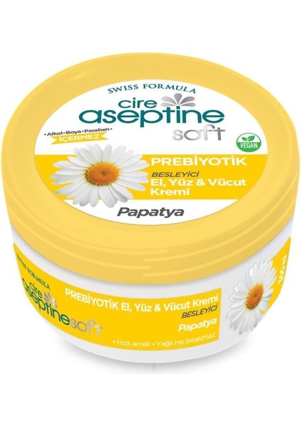 Cire Aseptine Soft Prebiyotik Papatya El, Yüz ve Vücut Kremi 300 ml