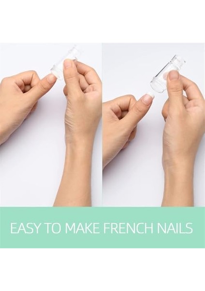 Aputue Tırnak Sanatı Damgası, Silikon Şeffaf Tırnak Damgalama Jeli ve Kazıyıcı, 2.8 cm Başlıklı Şeffaf Jel Silikon Alet, Dıy Fransız Ucu Için Kaymayan Tırnak Damgalama Seti modelleri