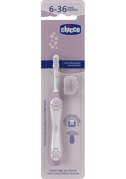 Chicco Diş Fırçası, 6-36 Ay, Pembe