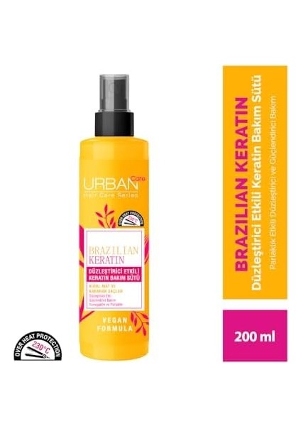 Urban Care Brazilian Keratin Saç Bakım Sütü, 200 ml fiyatları