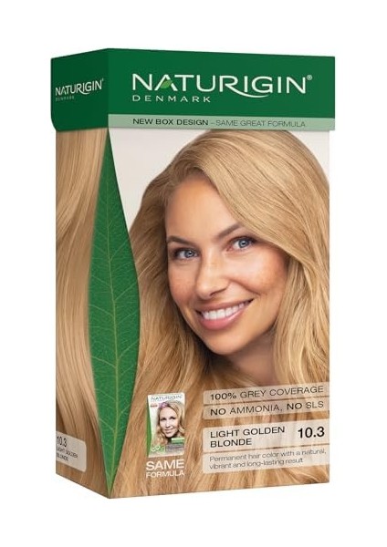 Naturigin Organik Içerikli Saç Boyası 10.3 Altın Sarısı