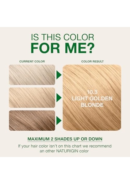 Naturigin Organik Içerikli Saç Boyası 10.3 Altın Sarısı fiyatları