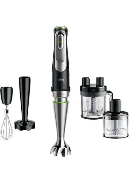 Multiquick 9 Mq 9187XLI El Mikseri – Powerdrive Teknolojili Püre Çubuğu ve Parçalama, Damgalama, Karıştırma ve Buz Kırma, 1200 Watt, Siyah/paslanmaz Çelik modelleri